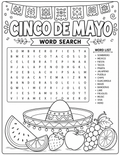 CINCO DE MAYO Wordsearch