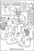 Indigenous People Coloring Page – SEL & Cultural Awareness Activity