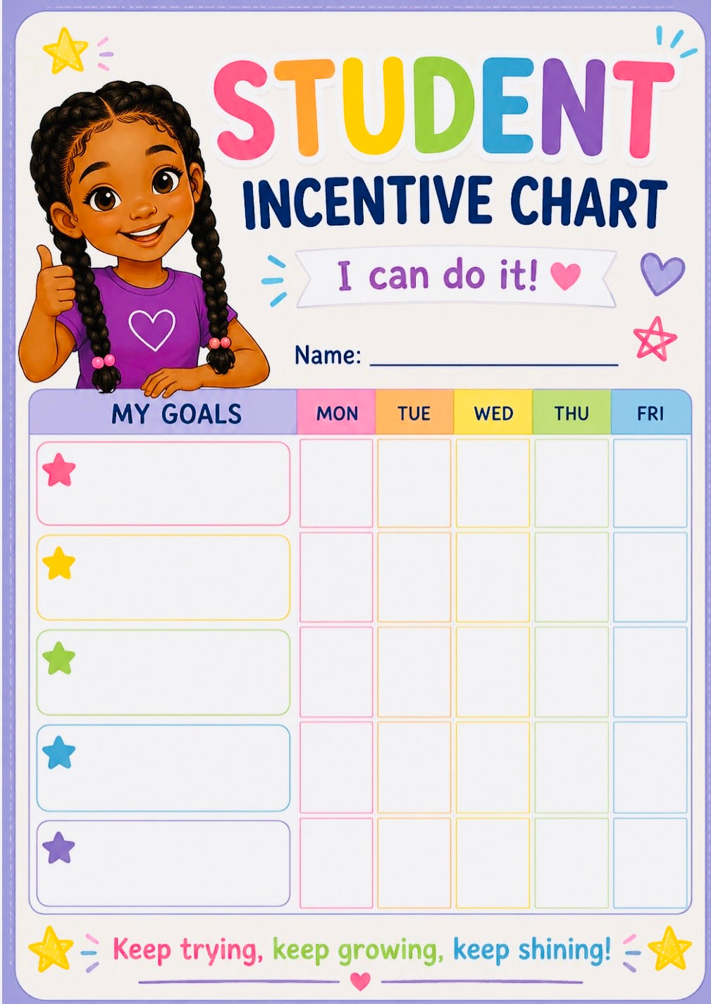Student Good Character Chart