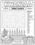 KWANZAA WORDSEARCH & COLORING PAGE